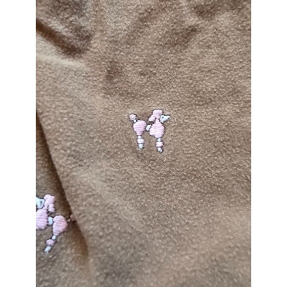 Baby Girls Gymboree 3-6 Months Brown Corduroy Pants Pink Poodle Embroidery - Picture 4 of 4